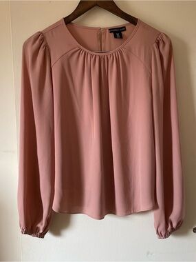 Sincerly Jules Dusty Rose Long-Sleeve Blouse